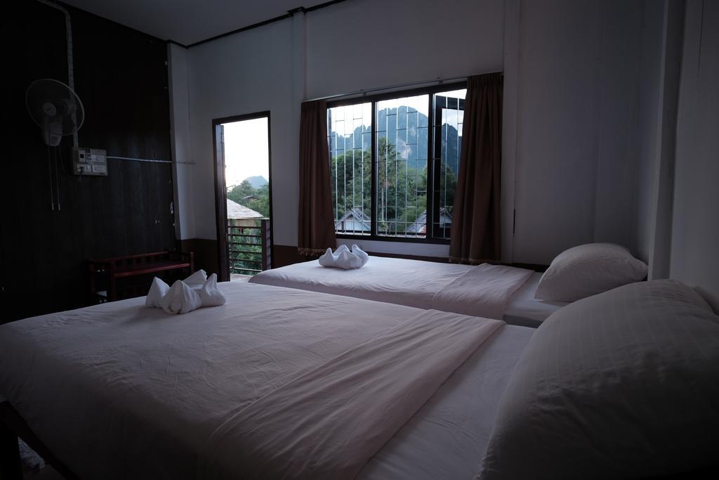 Champa Lao Bungalows Hotel Vang Vieng Bagian luar foto