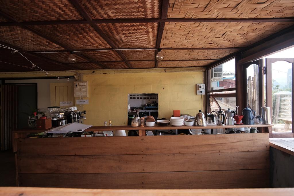 Champa Lao Bungalows Hotel Vang Vieng Bagian luar foto